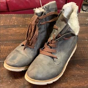 Fur Lined Leather Boots
